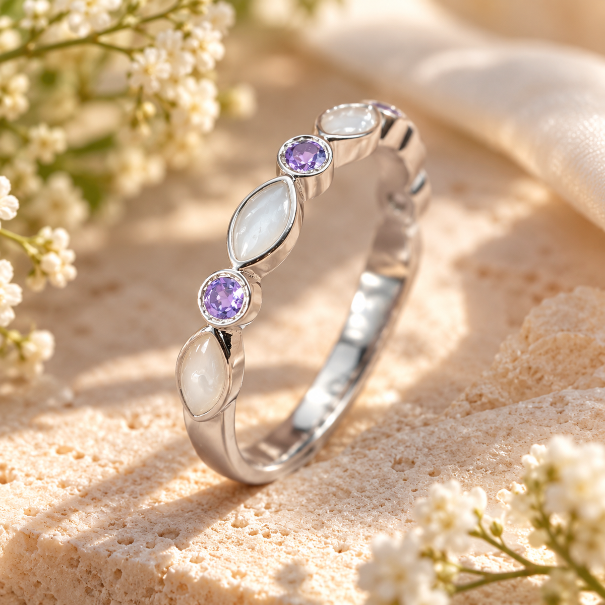 Aurora - Half band - SILVER