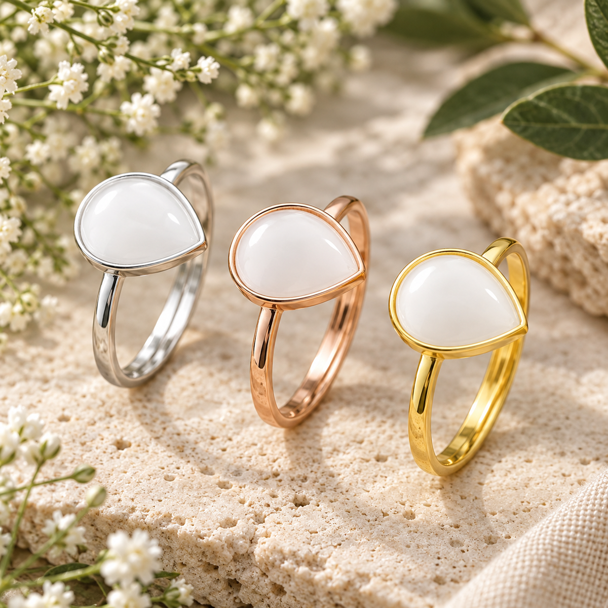 Adore - Pear Ring